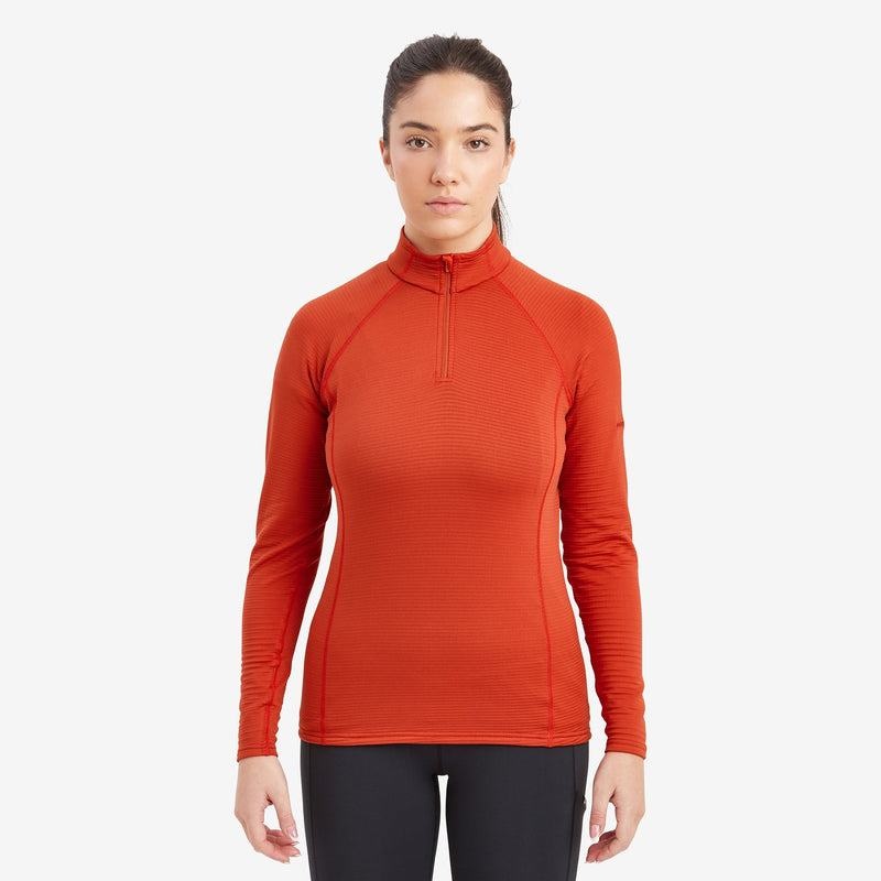 Orange Red Montane Protium Lite Pull On Women's Fleece | PCF4655NC