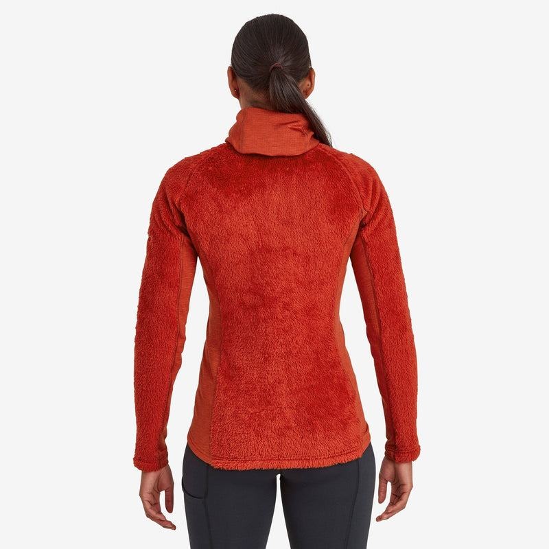 Orange Red Montane Protium XPD Hooded Women's Fleece Jackets | DDX5690PB