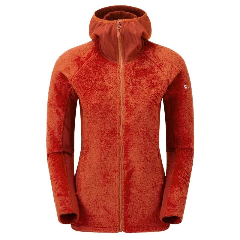 Orange Red Montane Protium XPD Hooded Women\'s Fleece Jackets | DDX5690PB