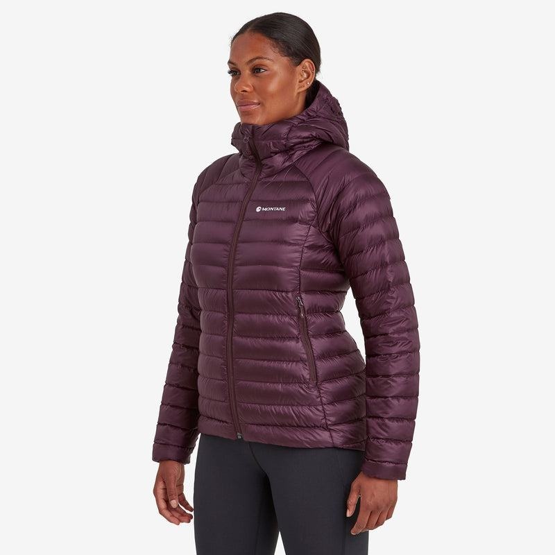 Purple Montane Anti-Freeze Hooded Women's Down Jackets | MHB3216VW