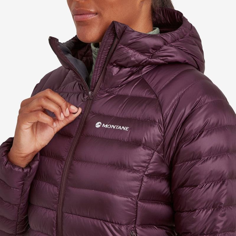 Purple Montane Anti-Freeze Hooded Women's Down Jackets | MHB3216VW