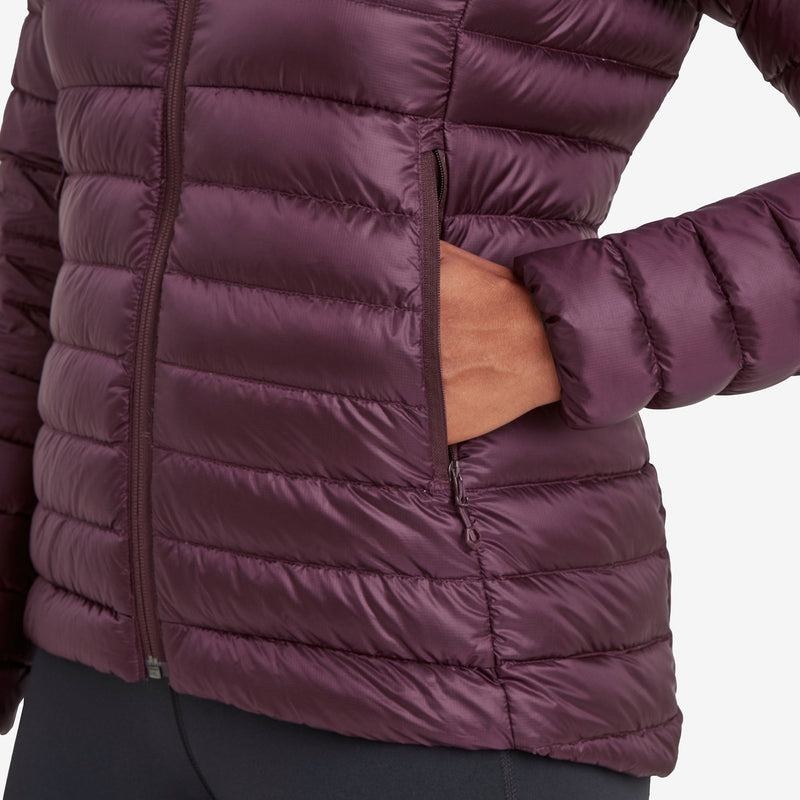 Purple Montane Anti-Freeze Hooded Women's Down Jackets | MHB3216VW