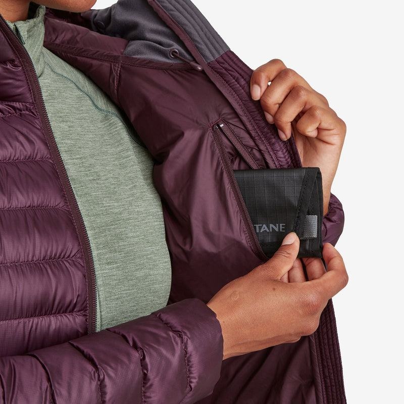 Purple Montane Anti-Freeze Hooded Women's Down Jackets | MHB3216VW