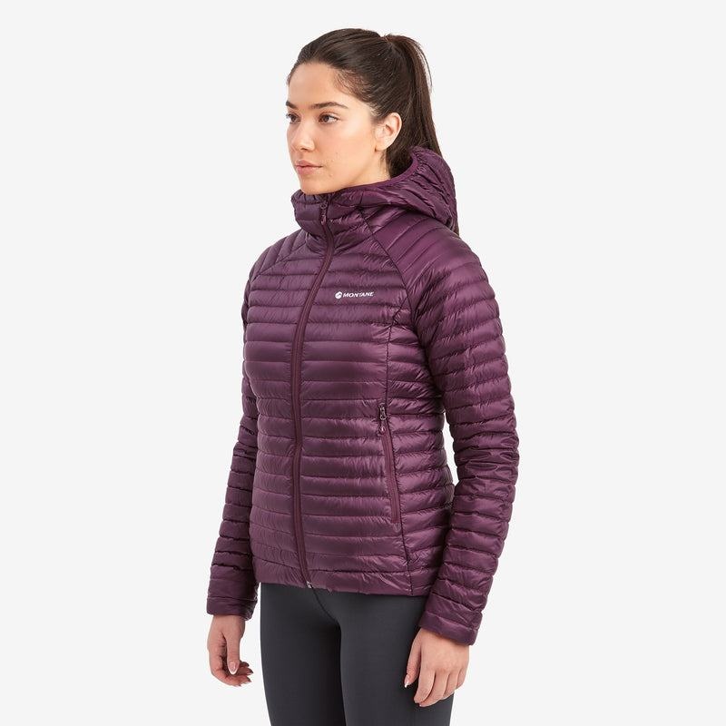 Purple Montane Anti-Freeze Lite Hooded Women's Down Jackets | VFH8912UA