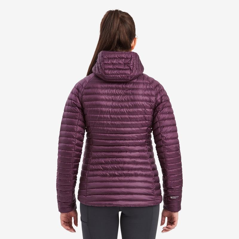 Purple Montane Anti-Freeze Lite Hooded Women's Down Jackets | VFH8912UA