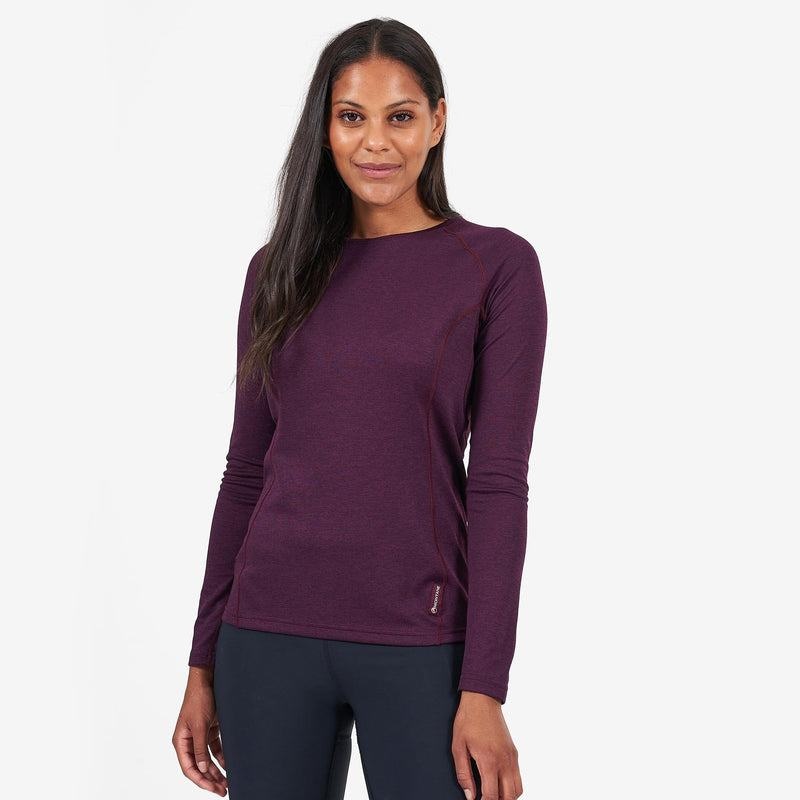 Purple Montane Dart Long Sleeve Women's T Shirts | TOT9594OY