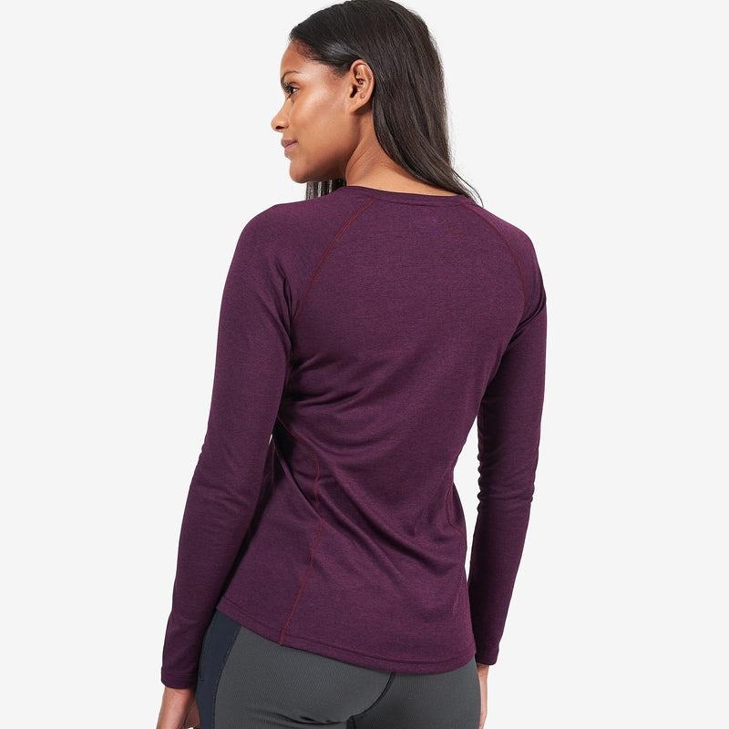 Purple Montane Dart Long Sleeve Women's T Shirts | TOT9594OY