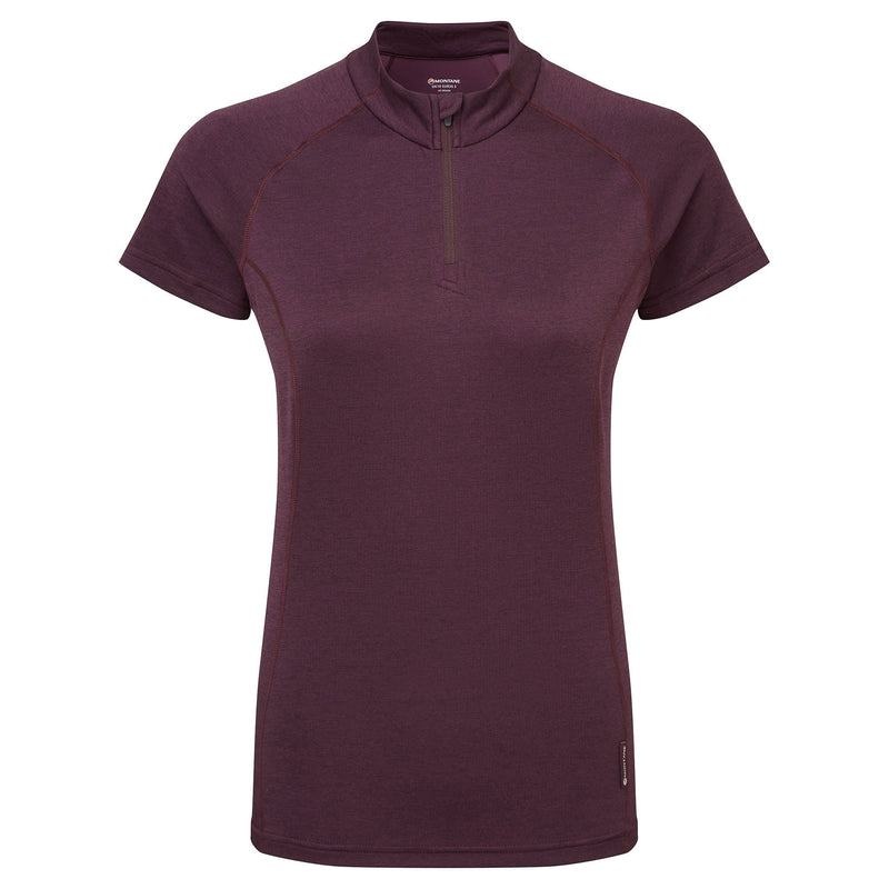 Purple Montane Dart Zip Women\'s T Shirts | BBZ4648VO