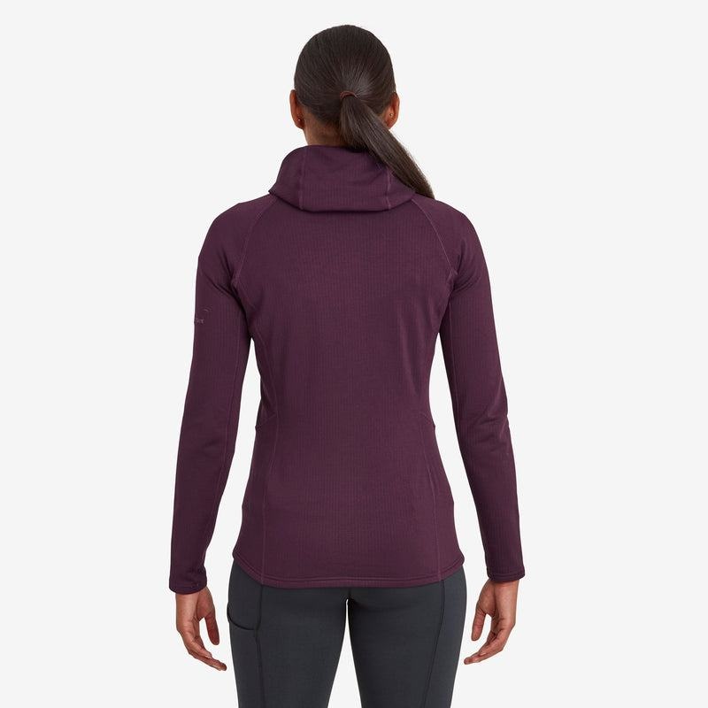 Purple Montane Protium Hooded Women's Fleece Jackets | EZK4460IU