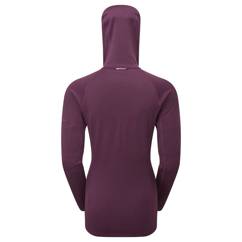 Purple Montane Protium Hooded Women's Fleece Jackets | EZK4460IU