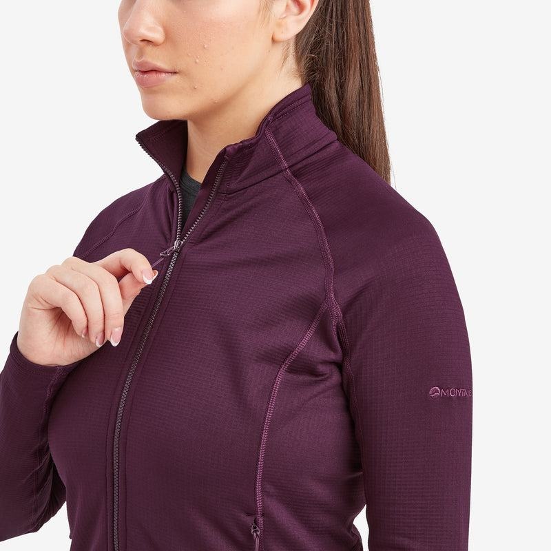 Purple Montane Protium Women's Fleece Jackets | LZX4840BK