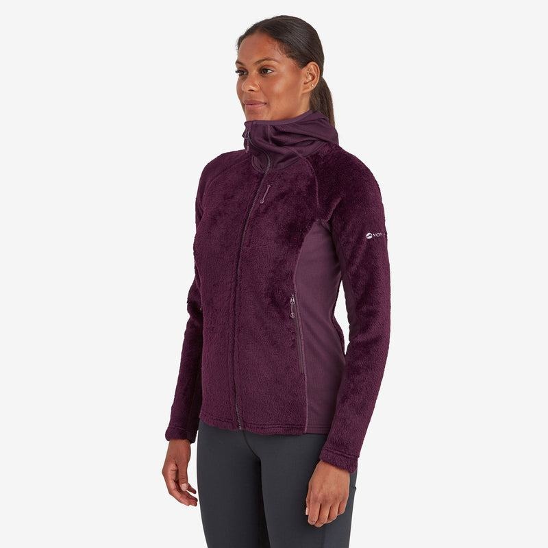 Purple Montane Protium XPD Hooded Women's Fleece Jackets | FSU39YC