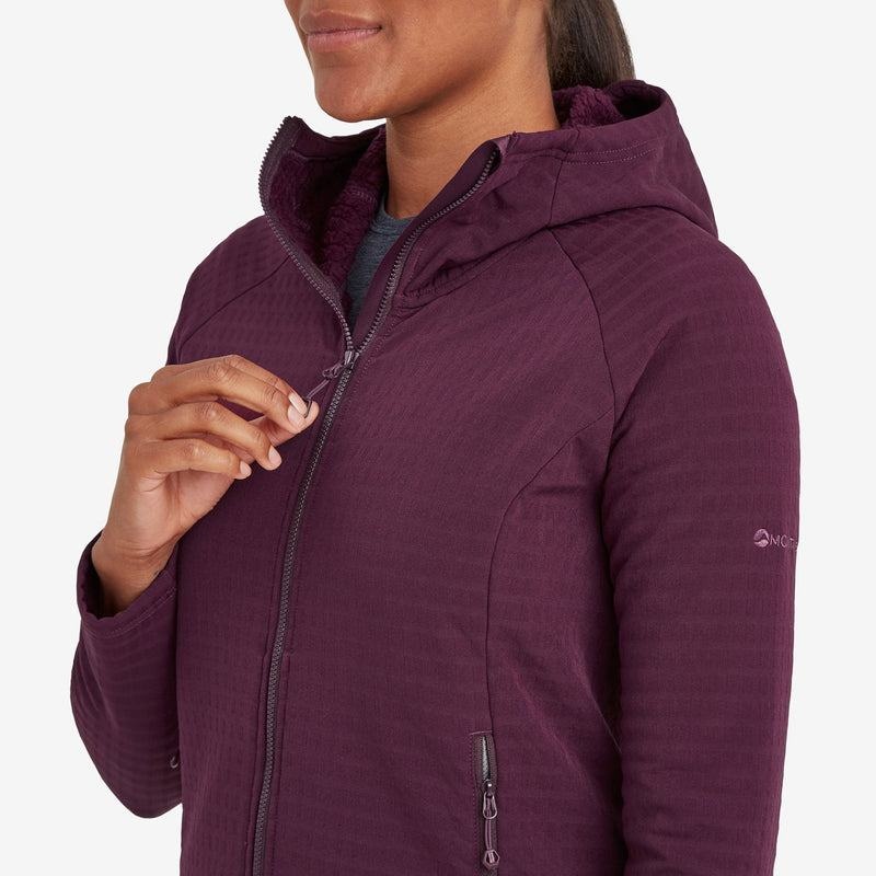 Purple Montane Protium XT Hooded Women's Fleece Jackets | WOB7938DM