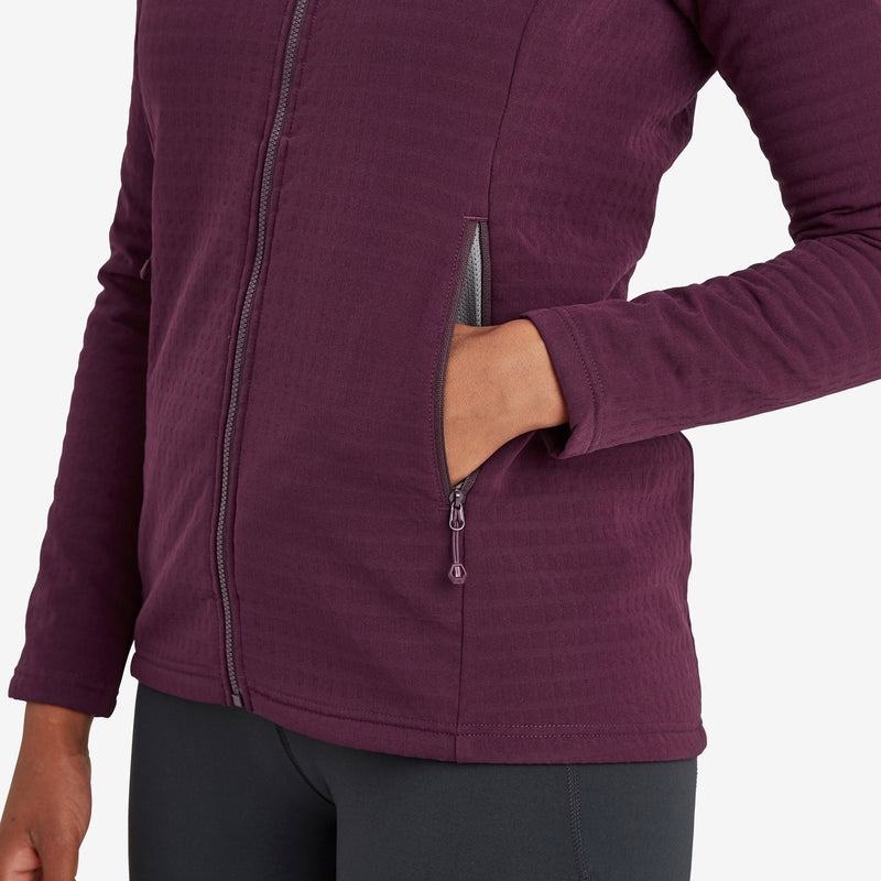 Purple Montane Protium XT Hooded Women's Fleece Jackets | WOB7938DM