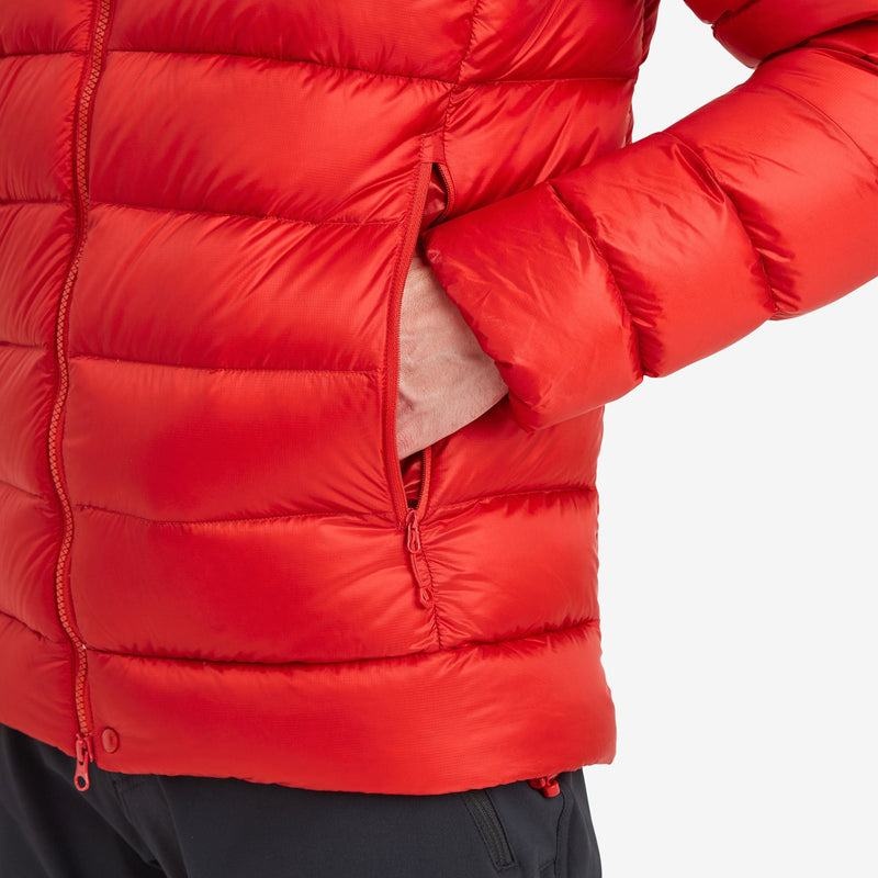 Red Montane Anti-Freeze XT Hooded Men's Down Jackets | VEC7113OZ