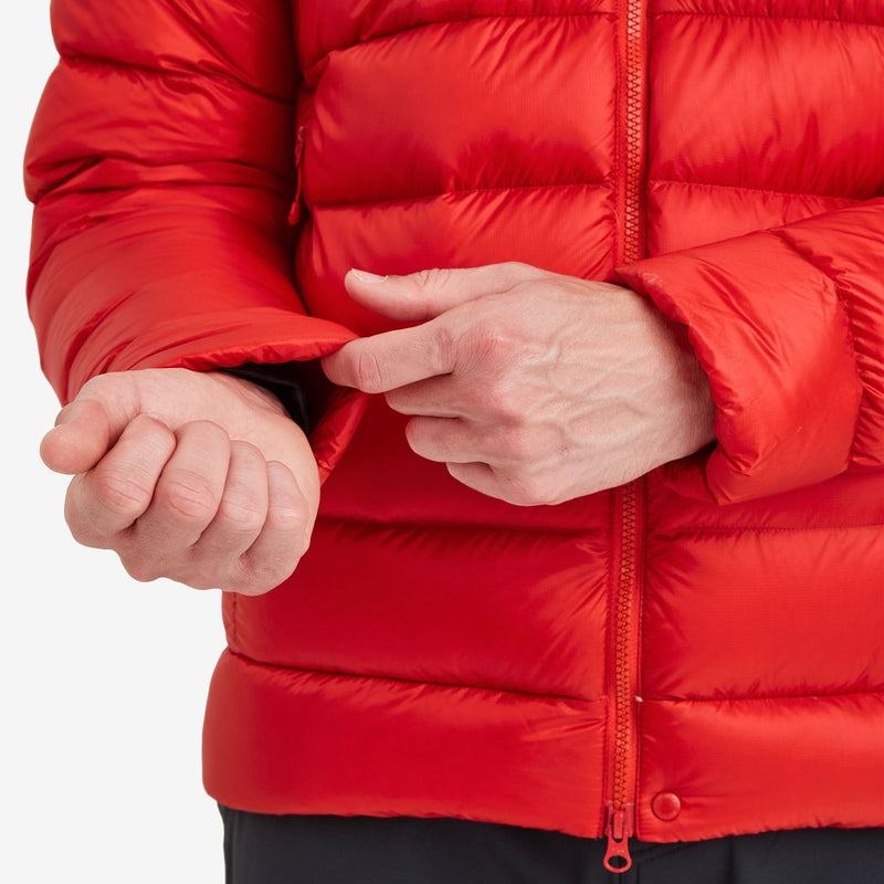 Red Montane Anti-Freeze XT Hooded Men's Down Jackets | VEC7113OZ