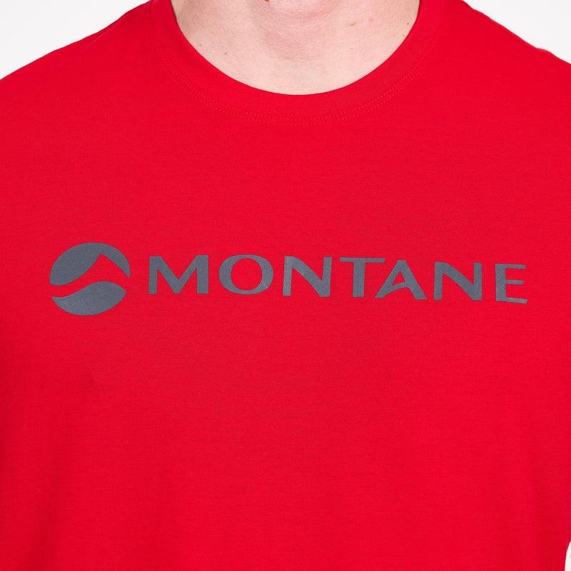 Red Montane Lightweight Mono Men's T Shirts | QJB6340HQ