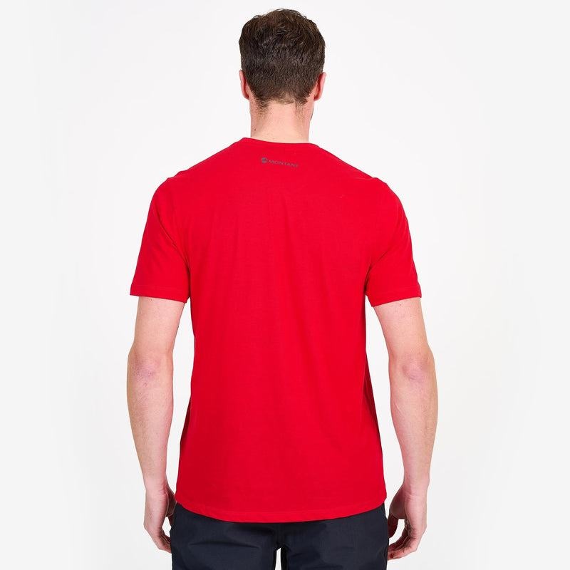 Red Montane Lightweight Mono Men's T Shirts | QJB6340HQ