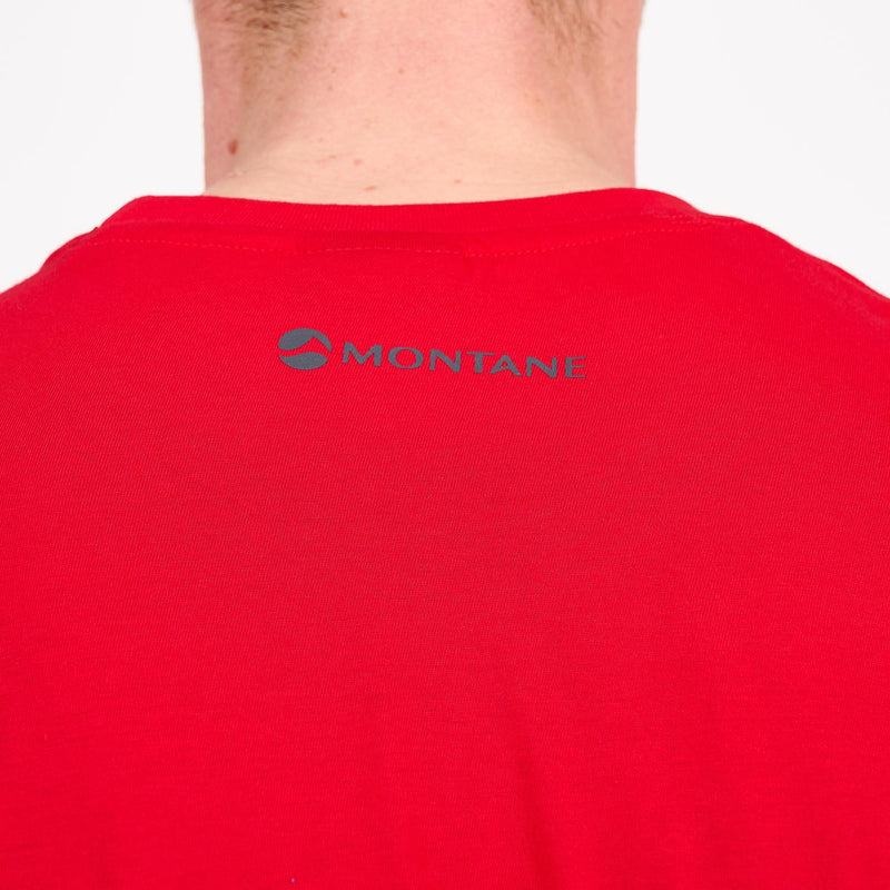 Red Montane Lightweight Mono Men's T Shirts | QJB6340HQ