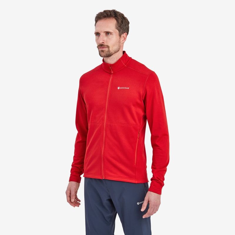 Red Montane Protium Men's Fleece Jackets | ITO9125FD