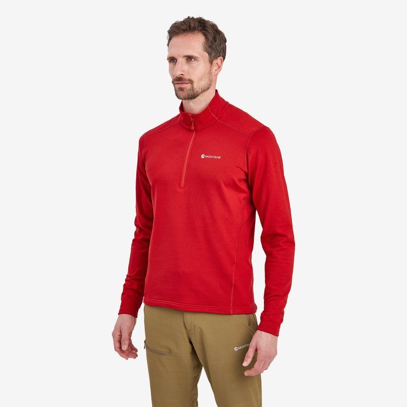 Red Montane Protium Pull On Men's Fleece | TAA5212OQ