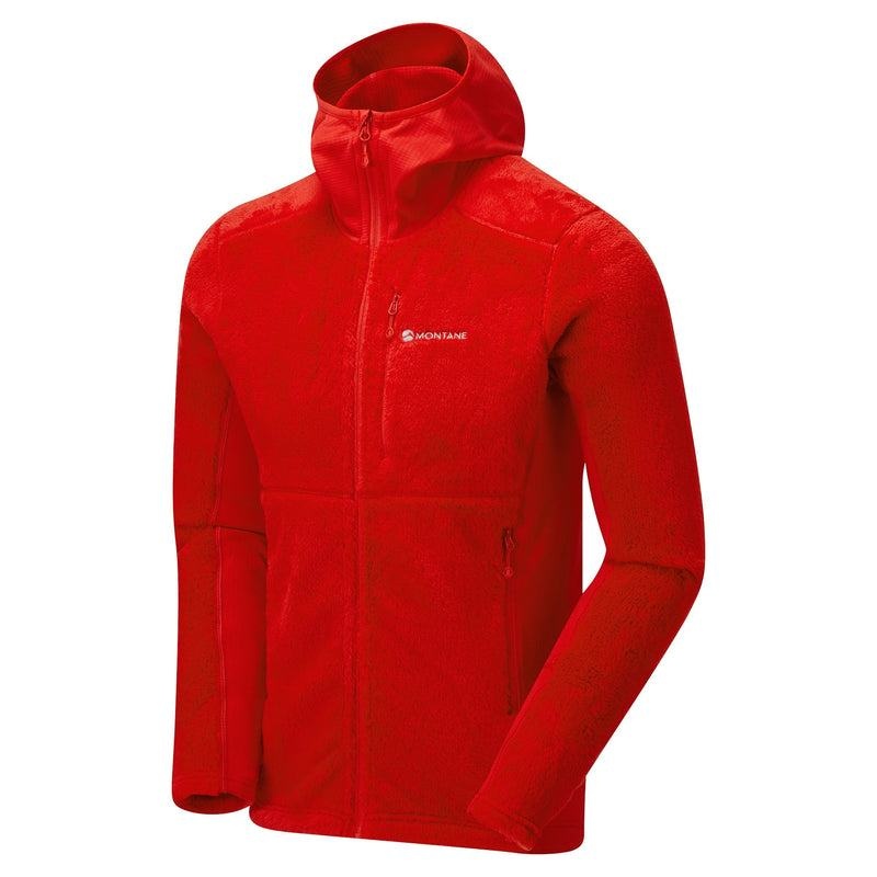 Red Montane Protium XPD Hooded Men's Fleece Jackets | HXF2050MY