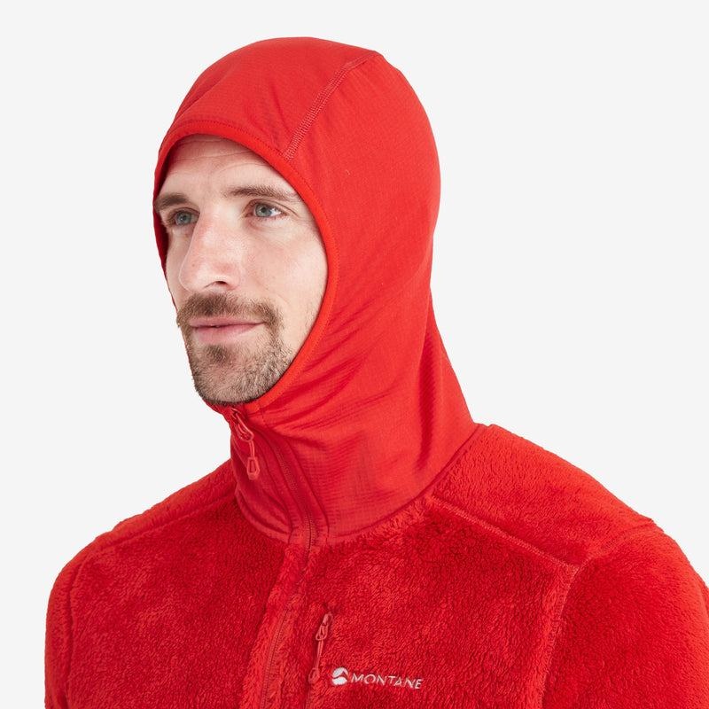 Red Montane Protium XPD Hooded Men's Fleece Jackets | HXF2050MY