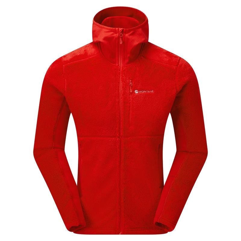 Red Montane Protium XPD Hooded Men\'s Fleece Jackets | HXF2050MY