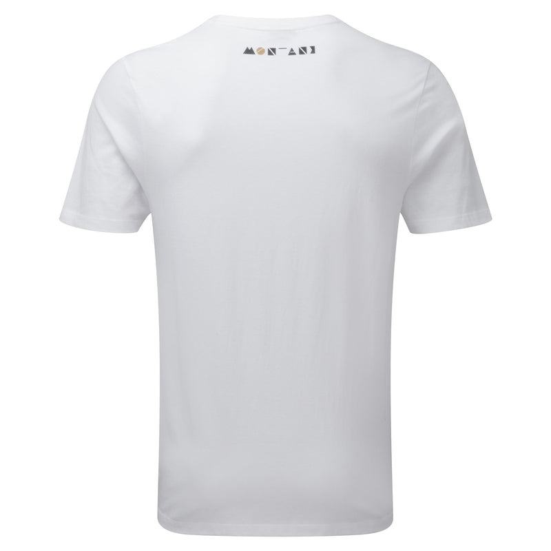 White Montane Geometry Men's T Shirts | GCM6478PV