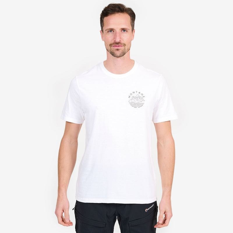 White Montane Starscape Men's T Shirts | ITR2437BS