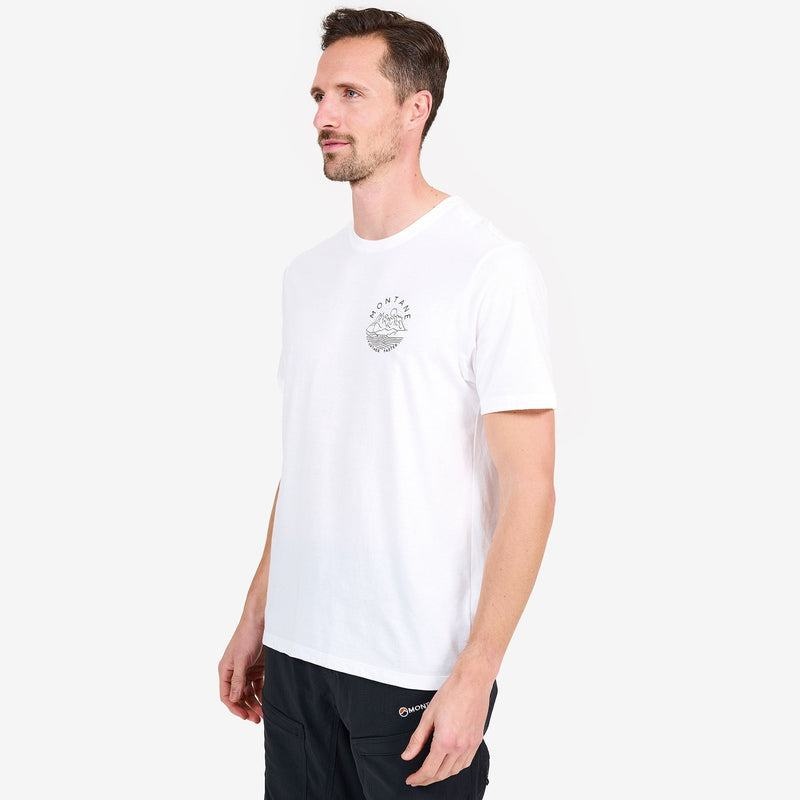 White Montane Starscape Men's T Shirts | ITR2437BS